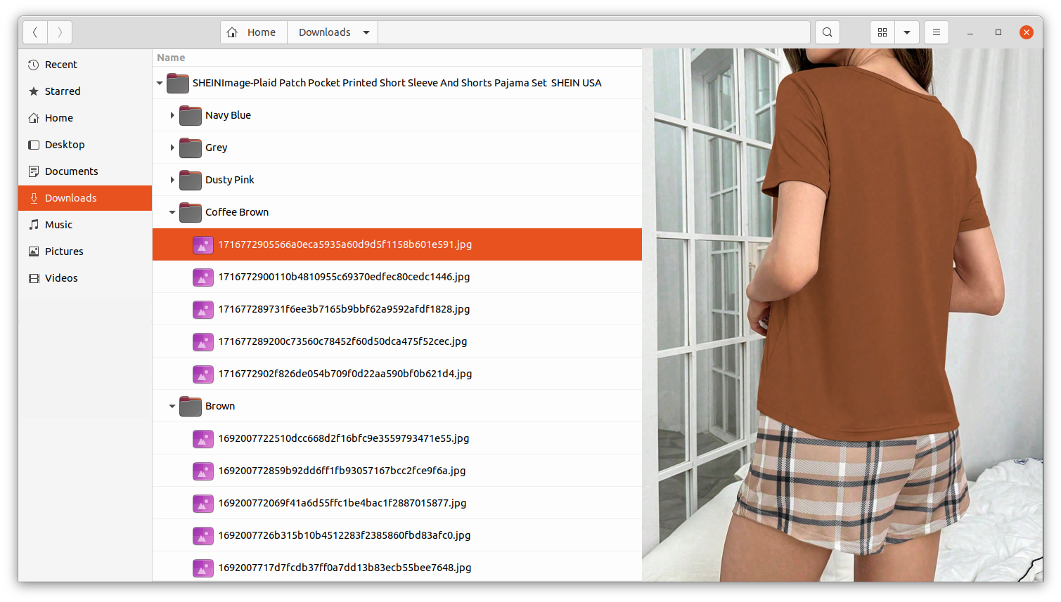 View Downloaded Shein Image